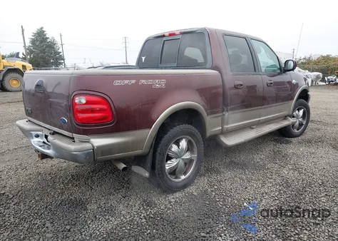 2001 Ford F-150 Supercrew King Ranch/Lariat/Xlt из США, поврежденный, VIN 1FTRW08L81KA22824